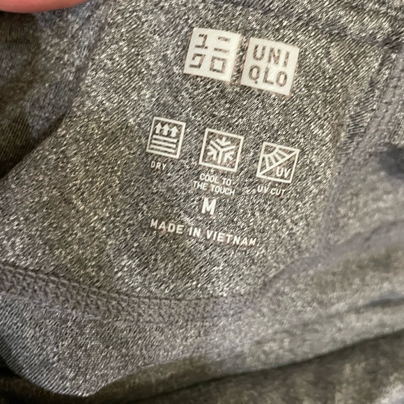 UNIQLO Athletic Gray Leggings with Red Stripe - Picture 2 of 2